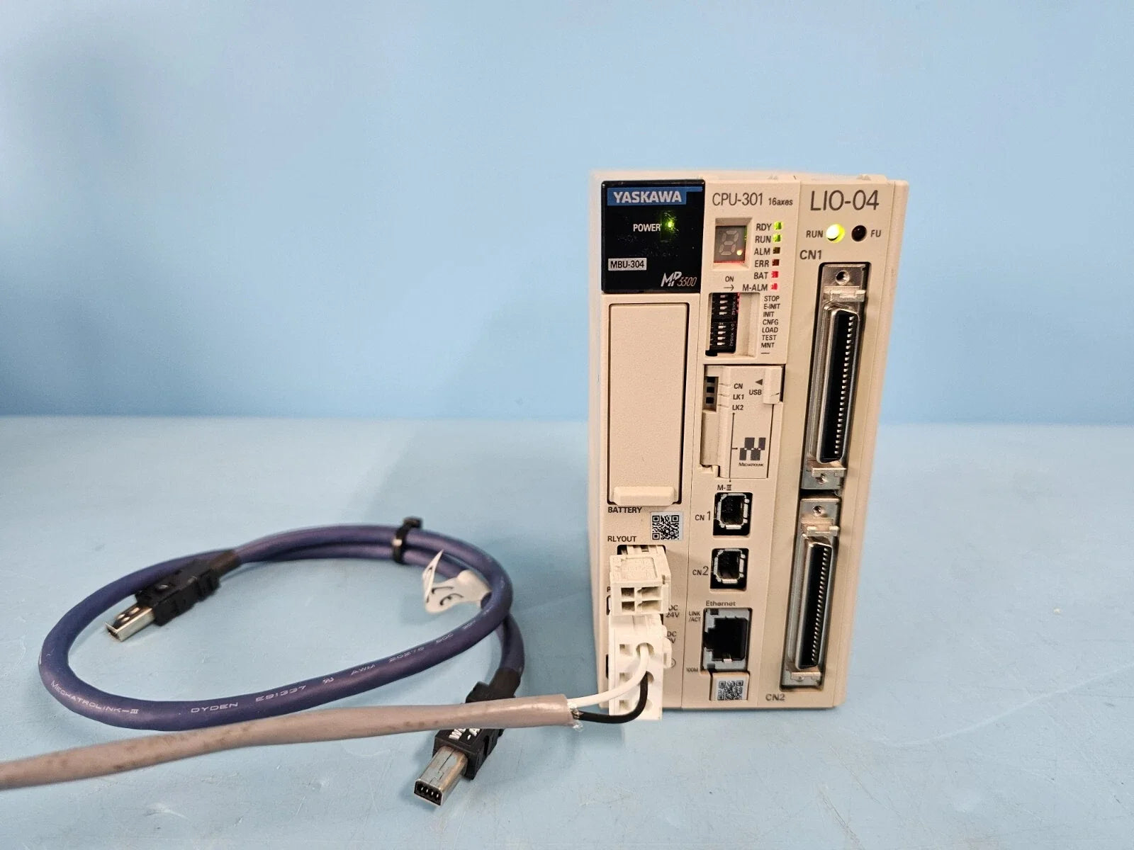 JEPMC-BU3304-E | Yaskawa Base Unit Rack with 24 VDC Power Supply (Single Slot)