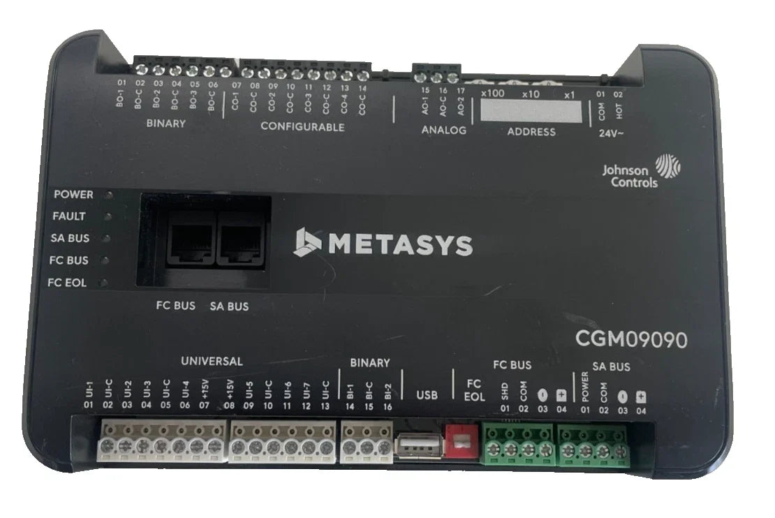 Johnson Controls M4-CGM09090-0 General Purpose Application Controller with 18 I/O Points for Metasys Building Automation