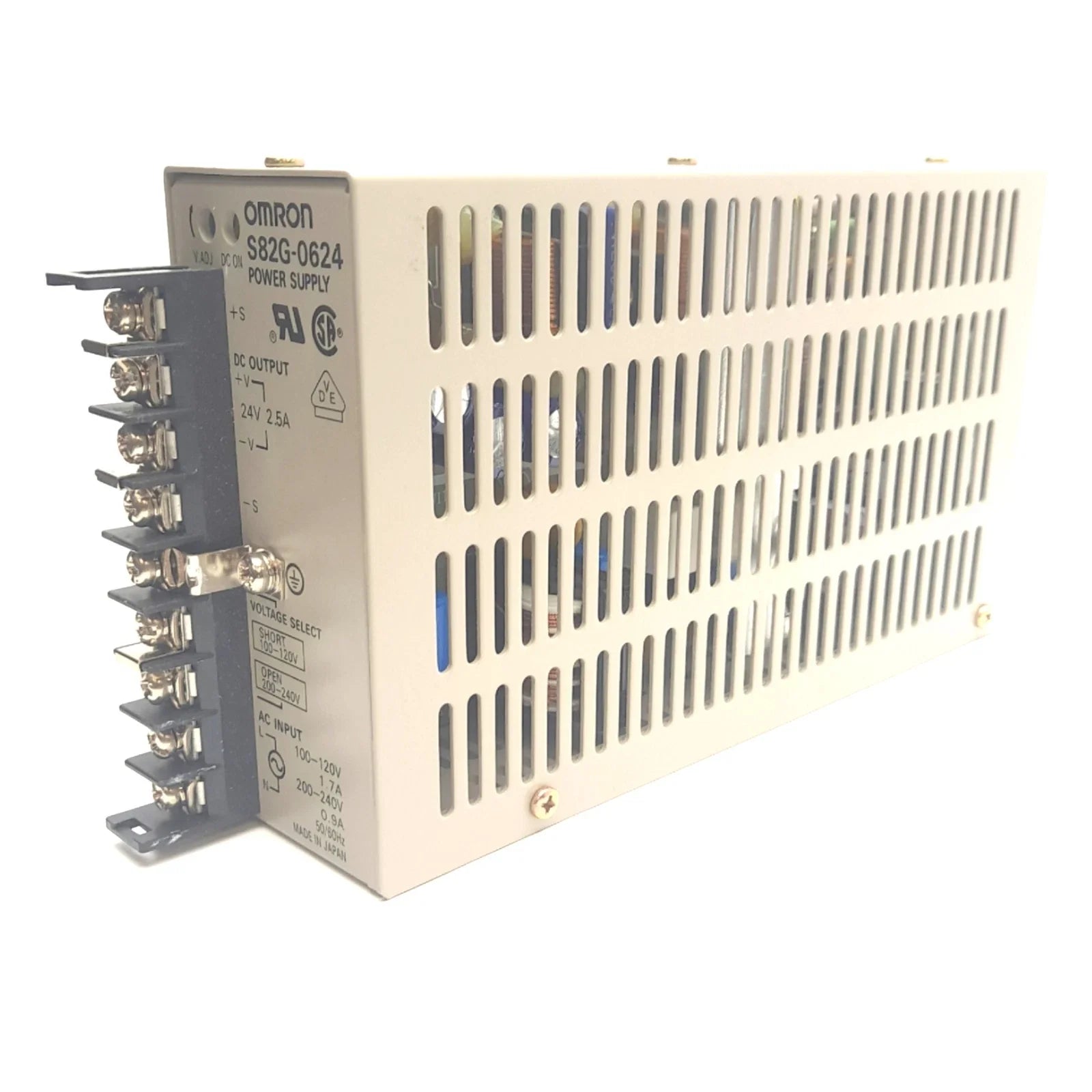 S82G-0624 | Omron 60W 24VDC 2.5A Switching Power Supply
