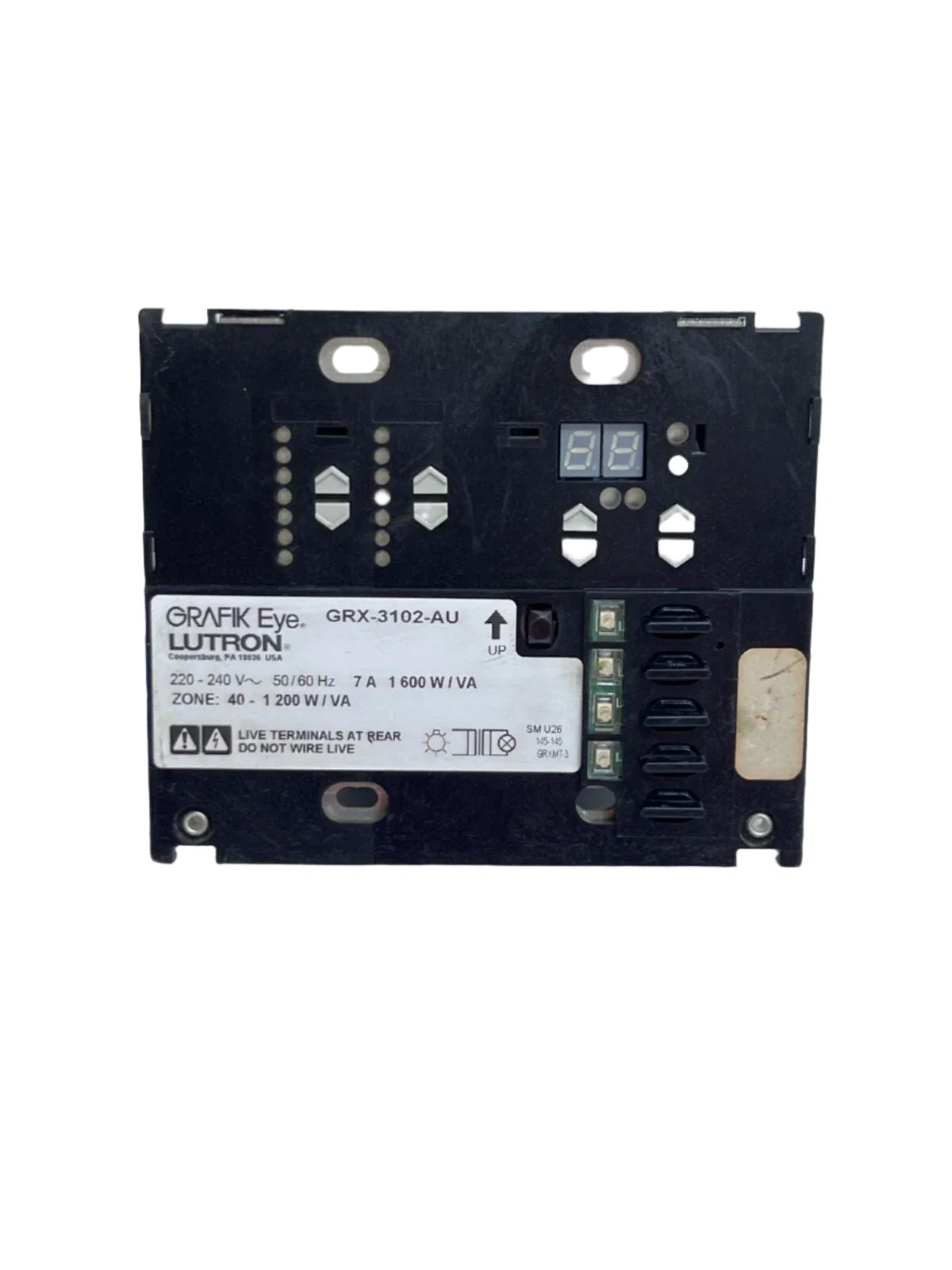 GRX-3102-AU | Lutron GRAFIK Eye® 2-Zone Preset Lighting Control, 220‑240 V