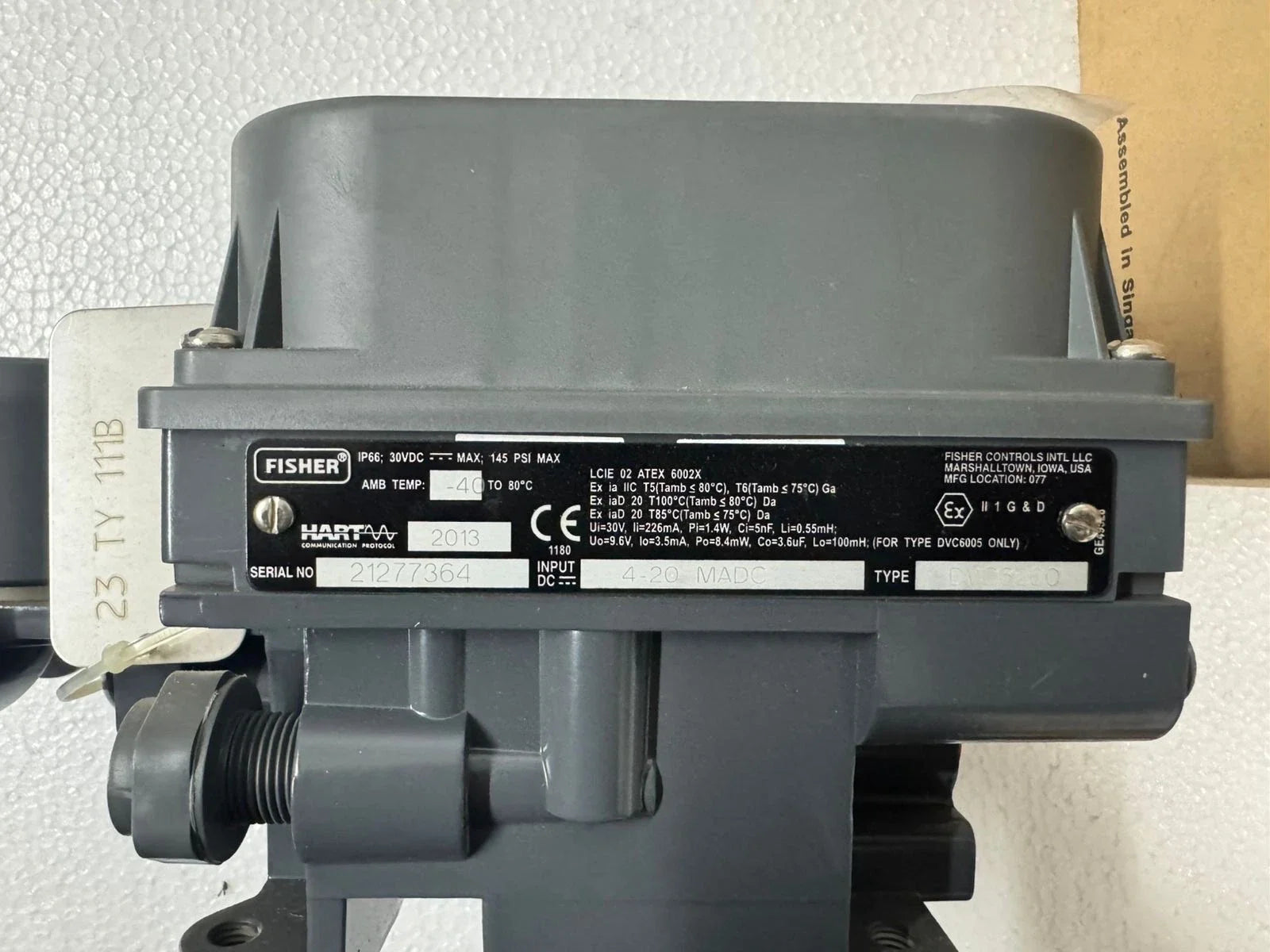 Fisher DVC6200 FIELDVUE Digital Valve Controller with HART Communication