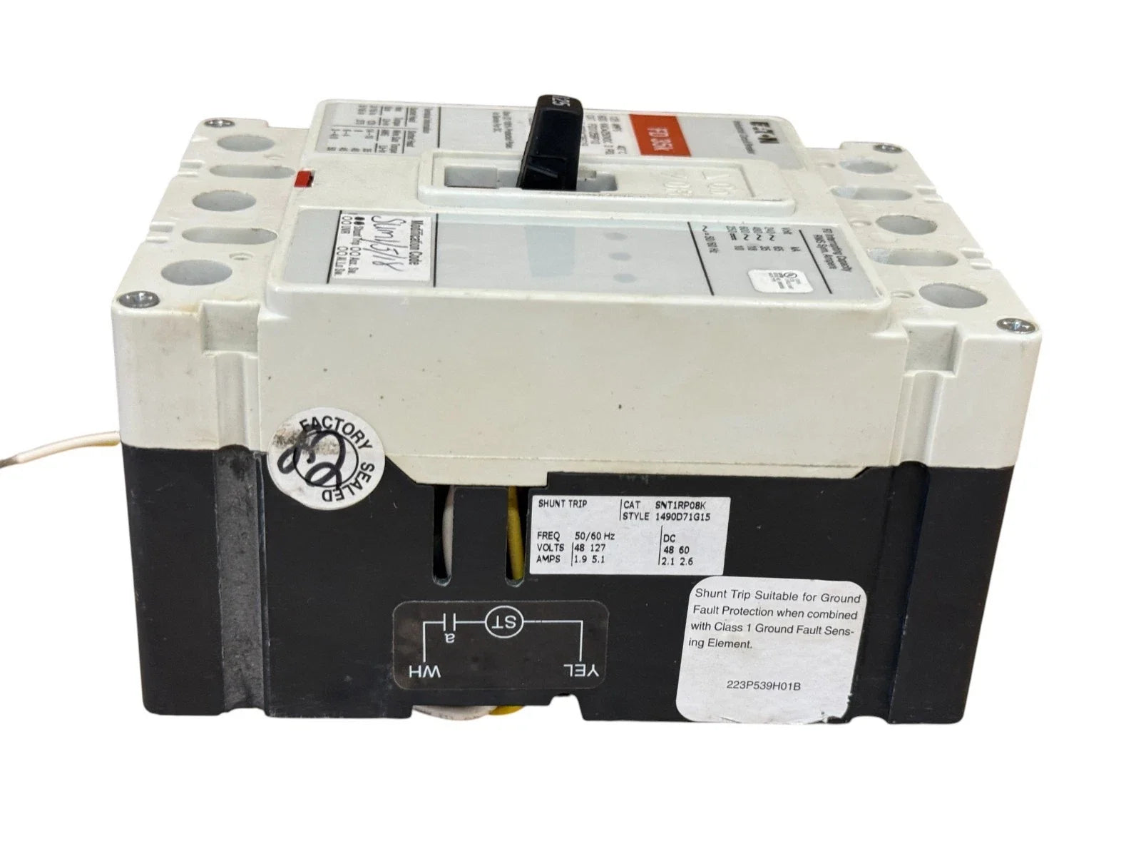 FD3125BP10 | Eaton Series C 125A 3-Pole F-Frame Molded Case Circuit Breaker