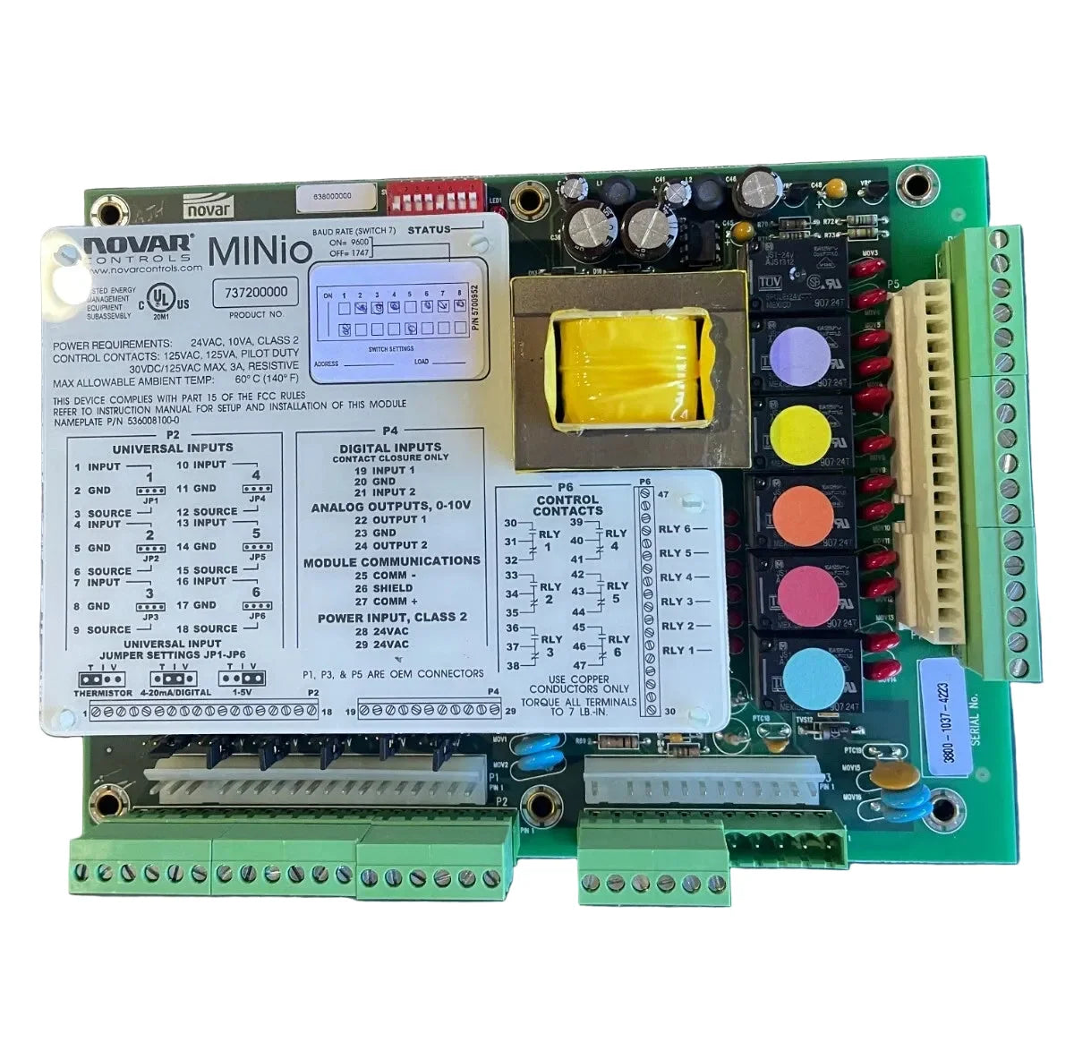 737200000 | Novar MINIO Input & Output Module for Building Automation Systems