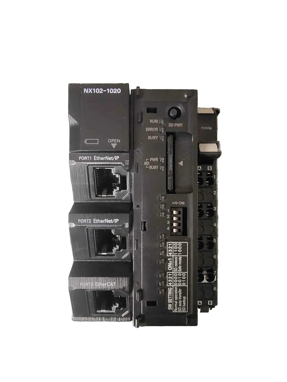 NX102-1020 | Omron Sysmac NX1 Modular CPU with Motion and Database Connectivity