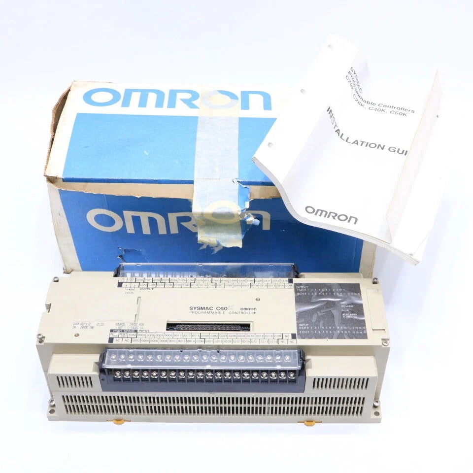 C60K-CDT1-D | Omron SYSMAC C60K PLC CPU Module 24VDC Input 5–24VDC Transistor Output 1A LED Indicators