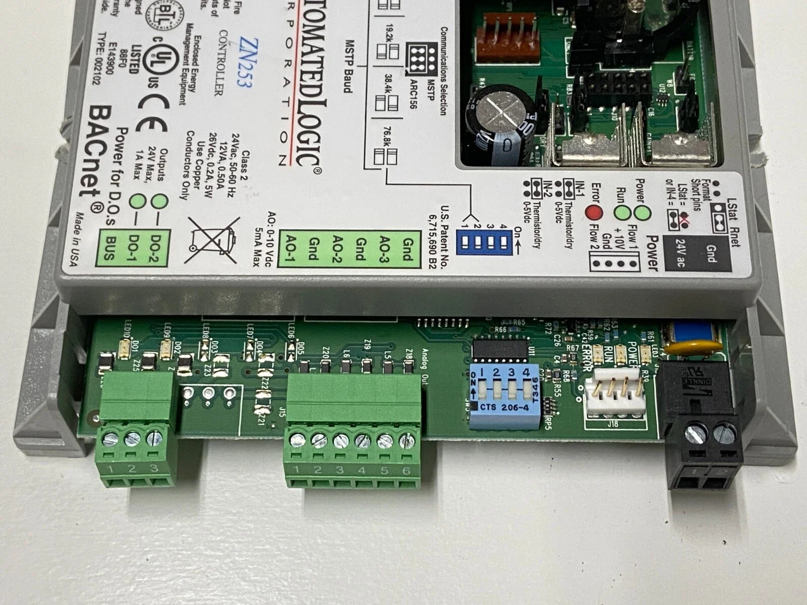 Automated Logic ZN253 BACnet Advanced Application Controller for Single-Zone HVAC Control
