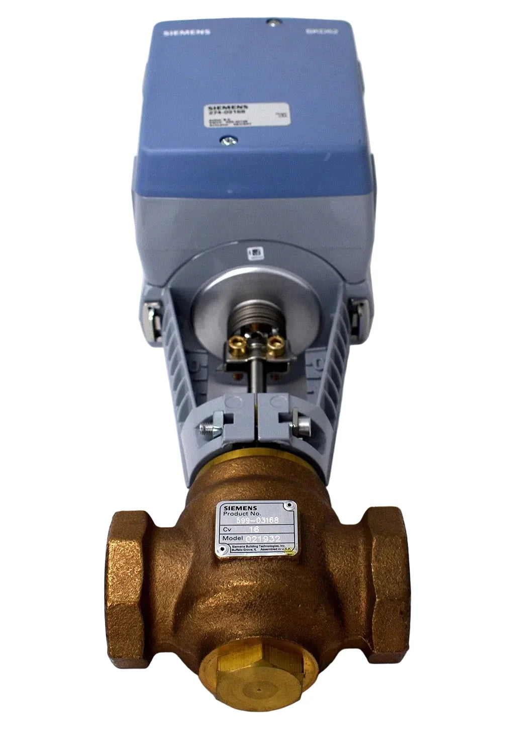 274-03168 | Siemens Flowrite 2-Way 1-1/4" Control Valve Cv16 24VAC