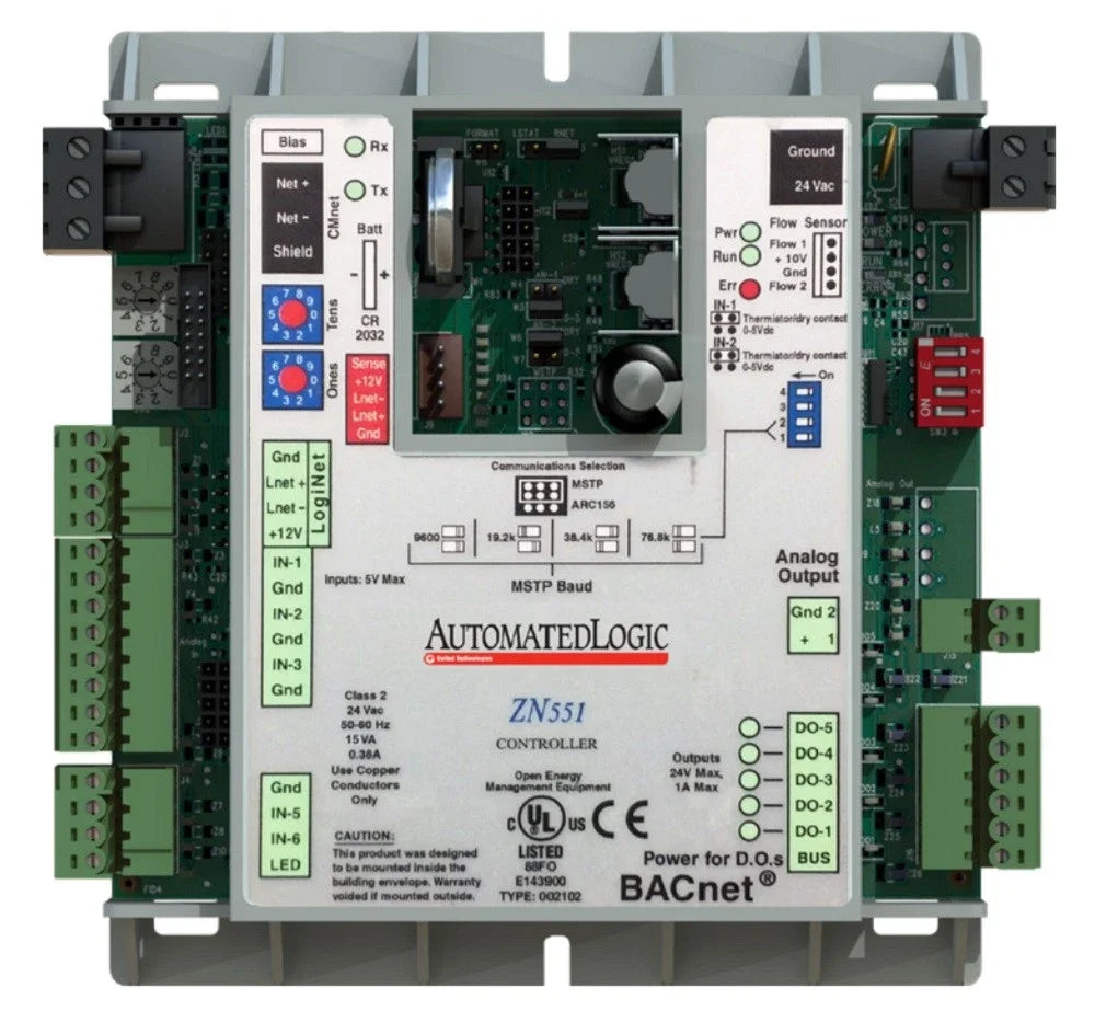 Automated Logic ZN551 BACnet Programmable Zone Controller for WebCTRL Building Automation Systems