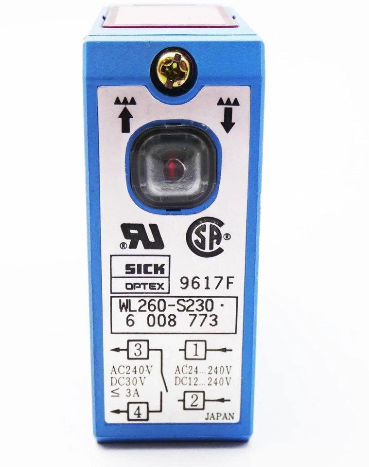 WL260-S230 | SICK Retro-Reflective Photoelectric Sensor, Relay Output