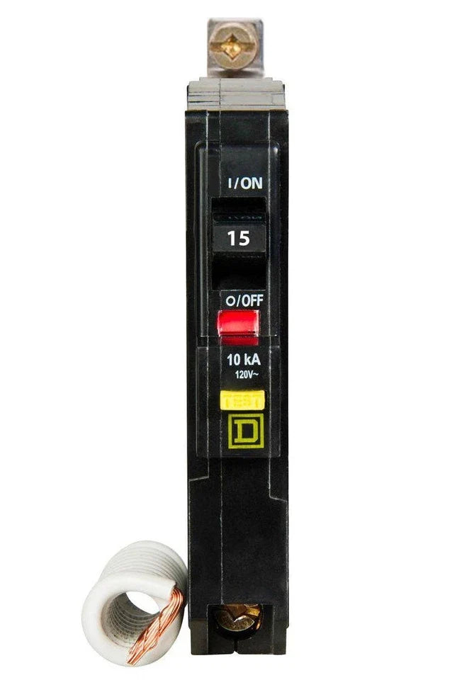 QOB115EPD | Square D QO Series 15A 1-Pole 120V Bolt-On GFCI Circuit Breaker