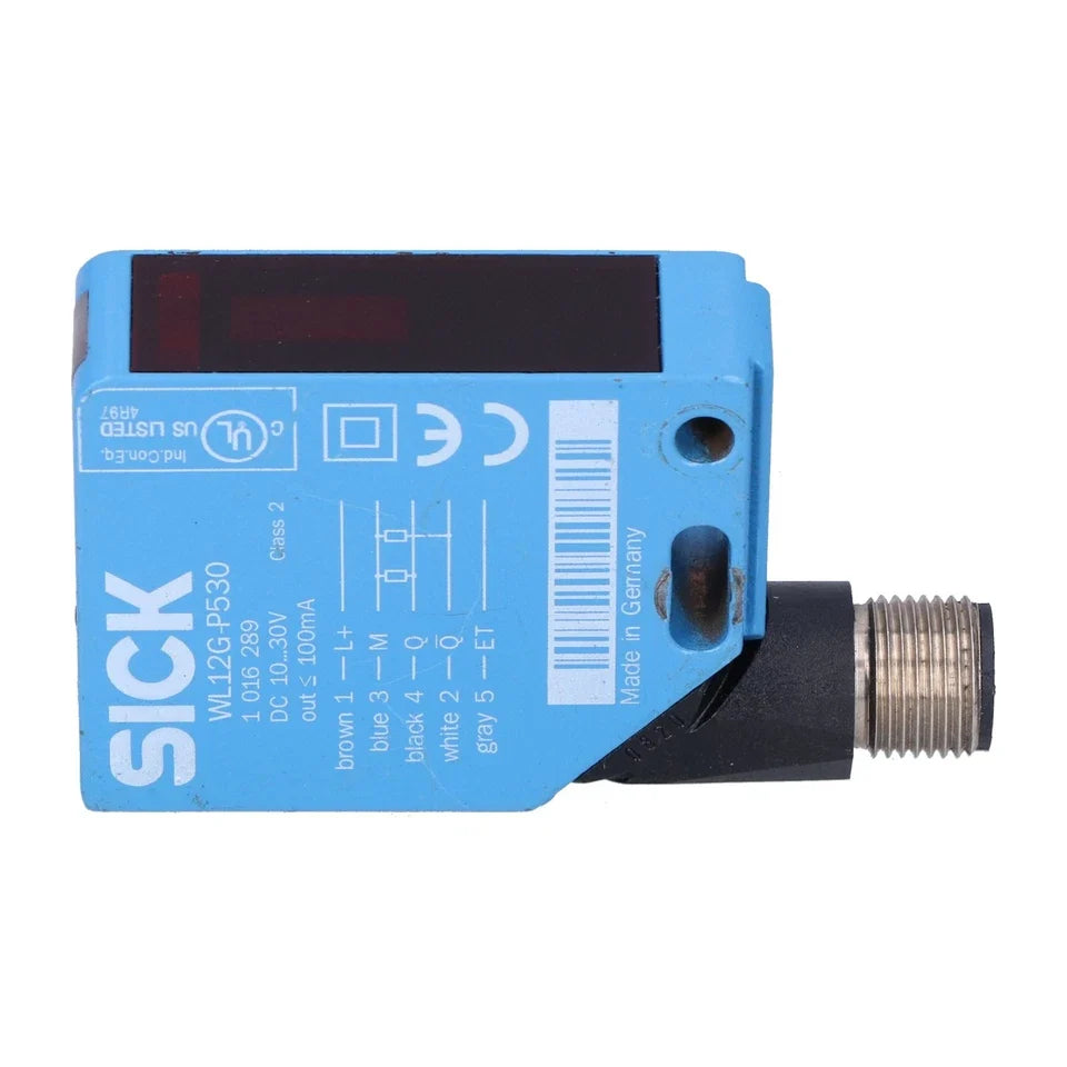 WL12G-P530 | SICK Retro-Reflective Photoelectric Sensor for Clear Materials, PNP