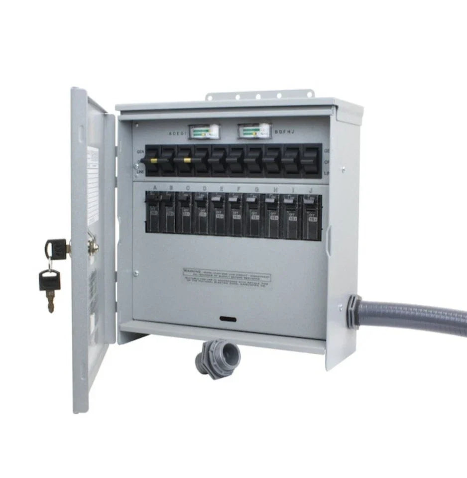 R310A | Reliance Controls Pro/Tran2 Outdoor 30-Amp 10-Circuit 2 Manual Transfer Switch