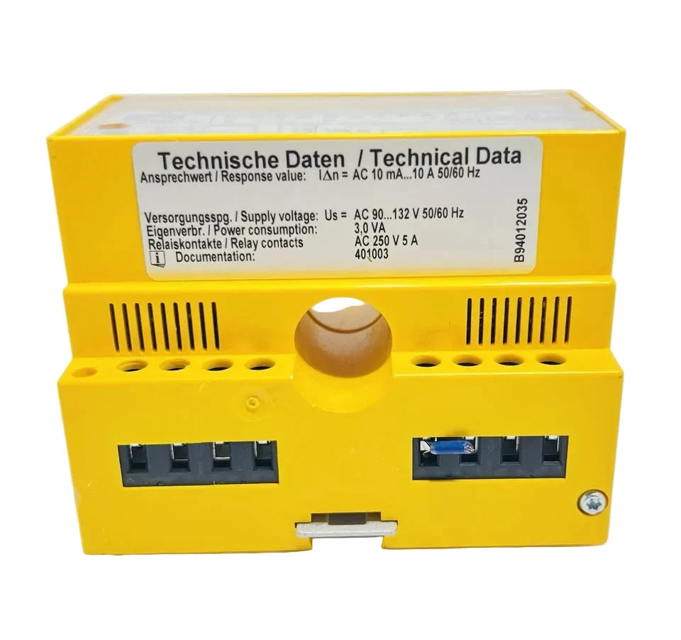 Bender RCMA475LY Residual Current Monitor 230VAC 30–500mA 18mm Sensor