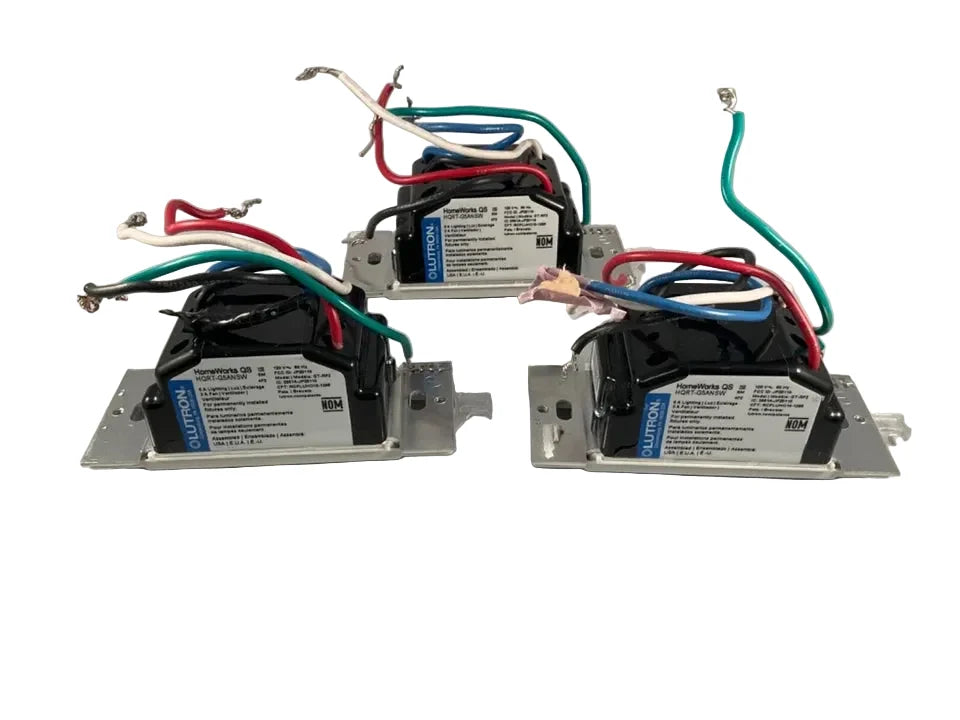 Lutron HQRT-G5ANSW Phase-Selectable RF Dimmer for HomeWorks QS and RadioRA 2 Lighting Systems