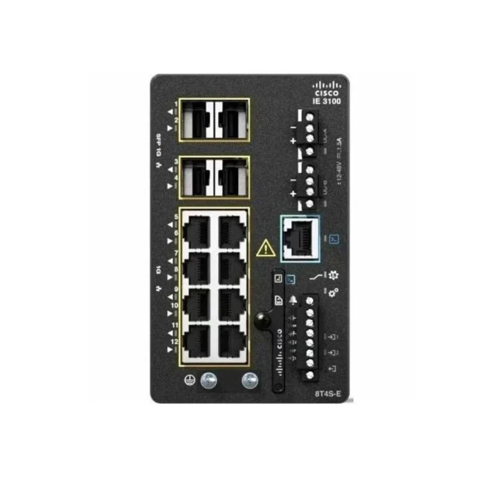 Cisco IE-3100-8T4S-E Catalyst IE3100 Rugged Managed Industrial Ethernet Switch with 8 RJ45 and 4 SFP Ports