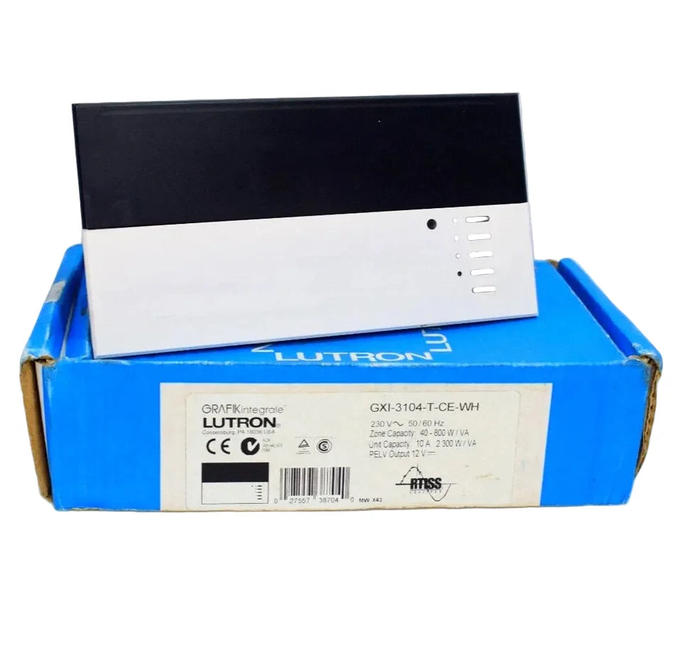 GXI-3104-T-CE-WH | Lutron 4-Zone 230V GRAFIK Integrale Scene Controller