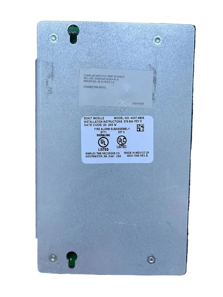 4007-9806 | Simplex Digital Alarm Communicating Transmitter (SDACT) Module