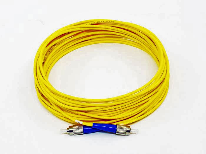 Fiber Optic Patch Cable, FC UPC to FC UPC, 10 meters, 3mm, Simplex, SM | Plus Corning® SMF-28® Ultra Fiber