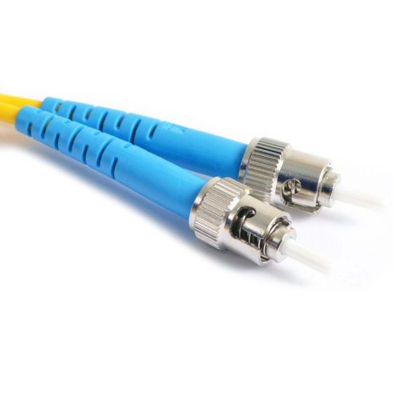 Fiber Optic Patch Cable, ST UPC to ST UPC, 3 meters, 3mm, Simplex, SM | Plus Corning® SMF-28® Ultra Fiber