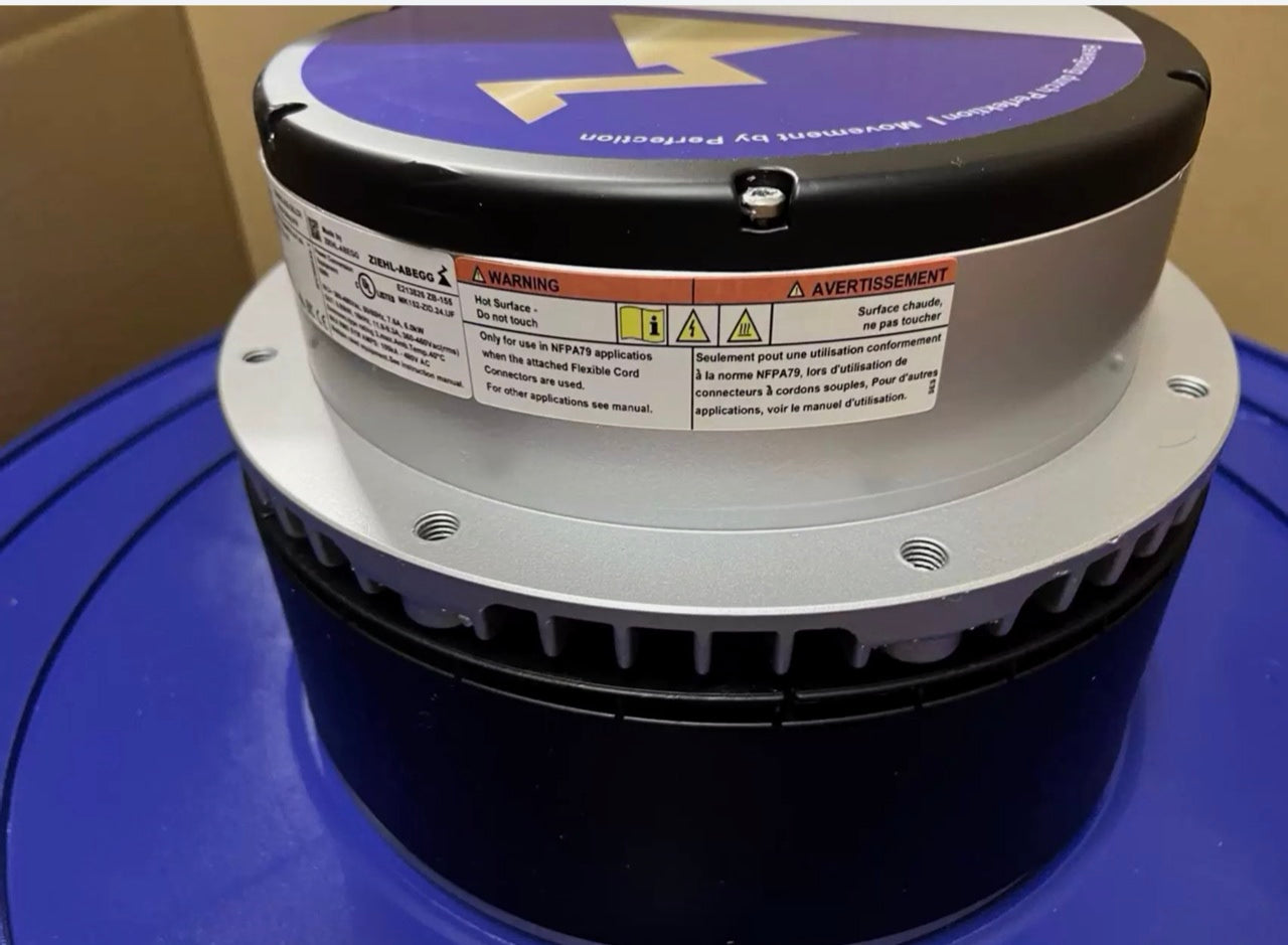 ZIEHL-ABEGG RH56C-ZID.GQ.CR Centrifugal Fan | 6/5.85kW Dual-Power | 1860RPM 380/480V