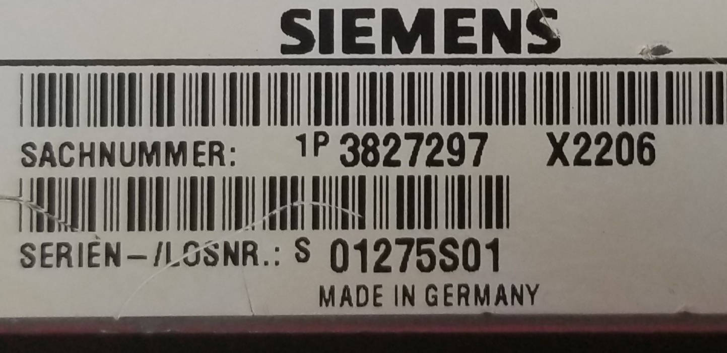 Siemens D292 ASSY KK Interface (PN #3827297)