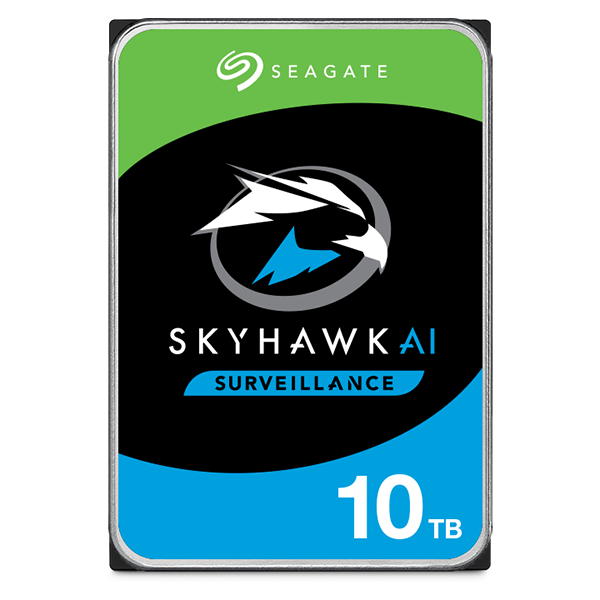 Seagate SkyHawk AI Surveillance ST10000VE0008 10TB 7.2K RPM SATA 6Gb/s 512e 3.5in Recertified Hard Drive