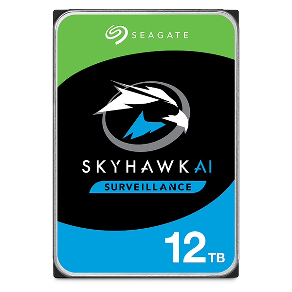 Seagate SkyHawk AI ST12000VE001 12TB 7.2K RPM SATA 6Gb/s 512e Surveillance 3.5in Hard Drive