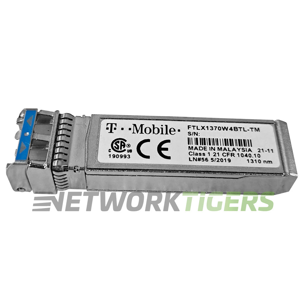 T-MOBILE FTLX1370W4BTL-TM 10GB BASE-LR 1310nm LC SFP+ Transceiver