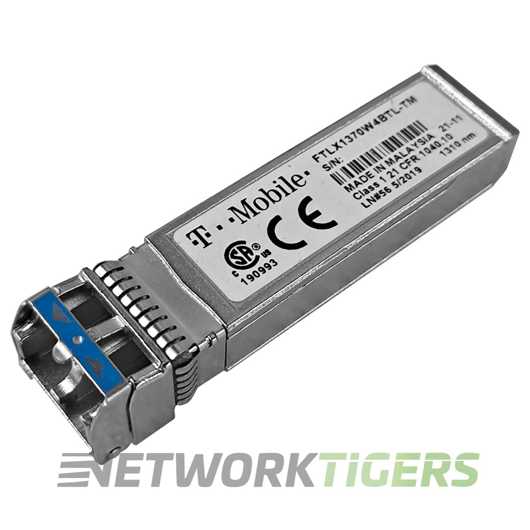 T-MOBILE FTLX1370W4BTL-TM 10GB BASE-LR 1310nm LC SFP+ Transceiver