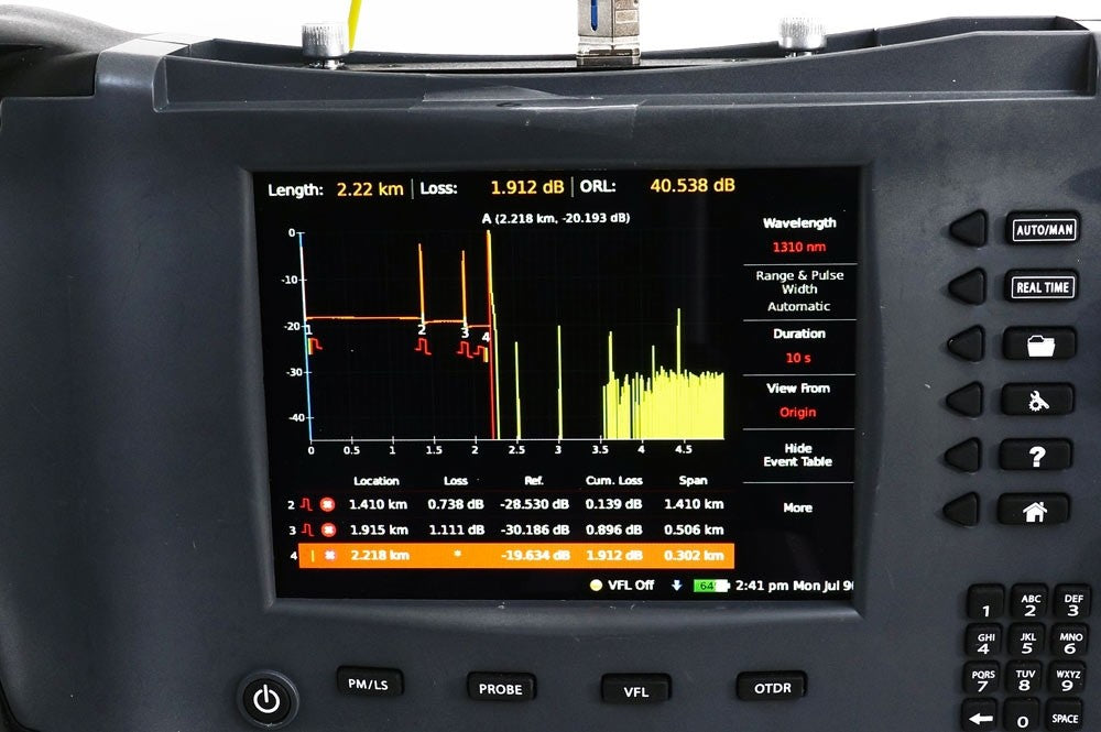 Thunder Bolt 7 In 1 OTDR Multimode (850/1300) With Power Meter & VFL