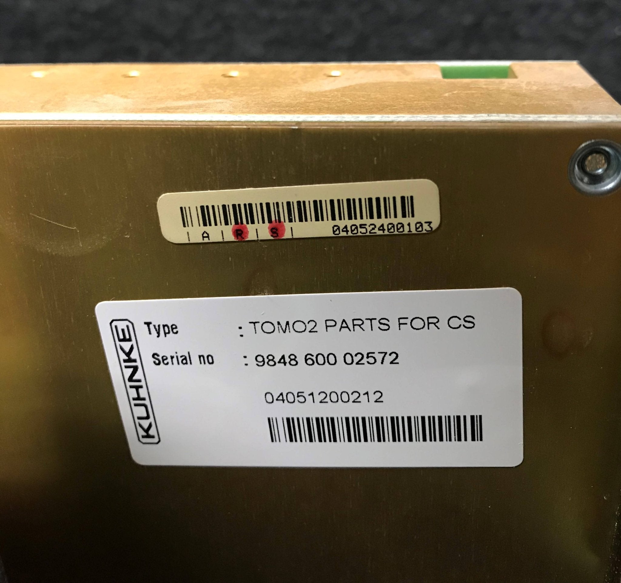 TOMO-2 Part (9848 600 02572/984860002572)Philips Easy Diagnost