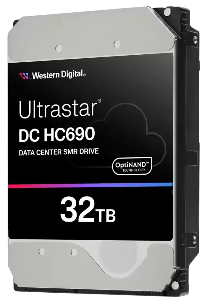 Western Digital Ultrastar DC HC690 WSH72BV32ALE604 0F63125 32TB Host-Managed SMR 7.2K RPM SATA 6Gb/s 512e 3.5in Refurbished HDD