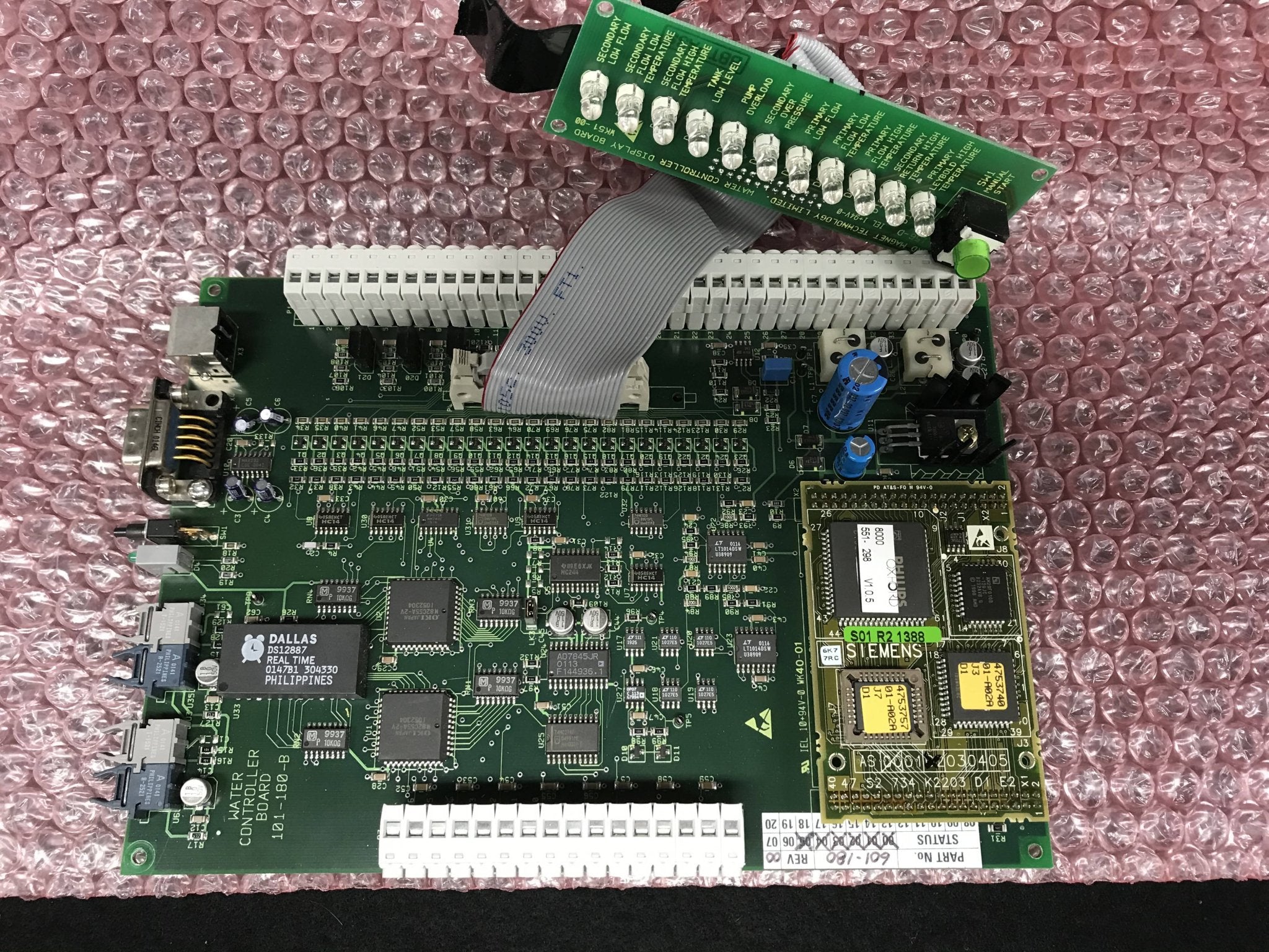Water Control Board W/Display Board (101-180-B/101-156-D) Siemens