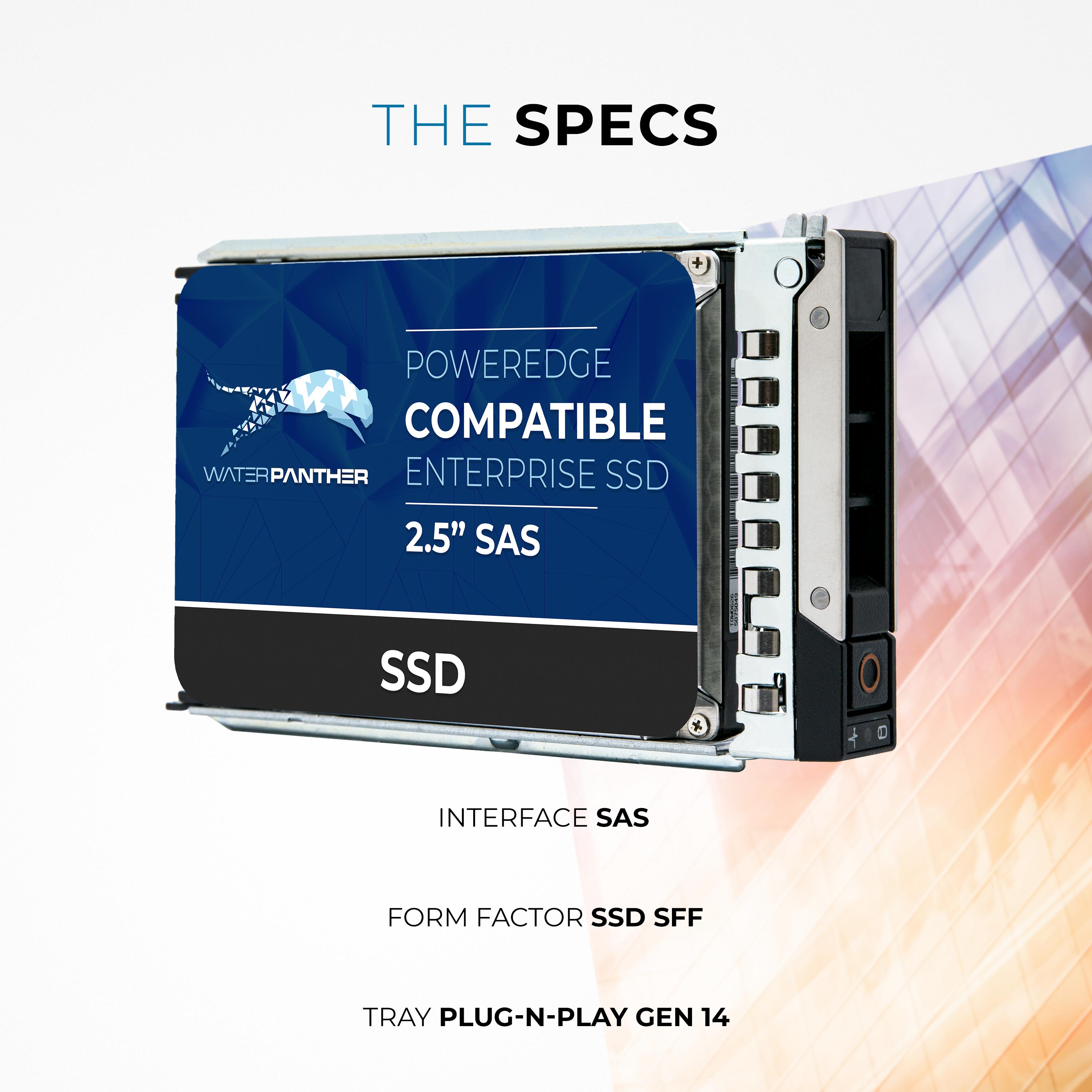 Water Panther G14 15.36TB SAS 12Gb/s 2.5in Recertified Solid State Drive