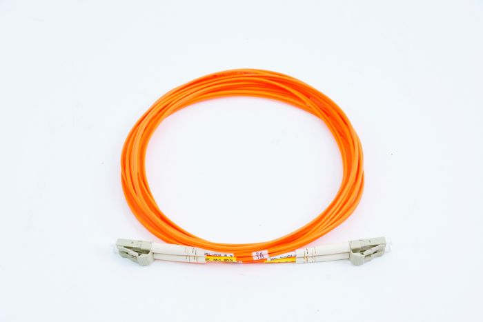 Fiber Optic Patch Cable, LC PC to LC PC, 1.6mm Duplex MM ClearCurve OM2 Fiber