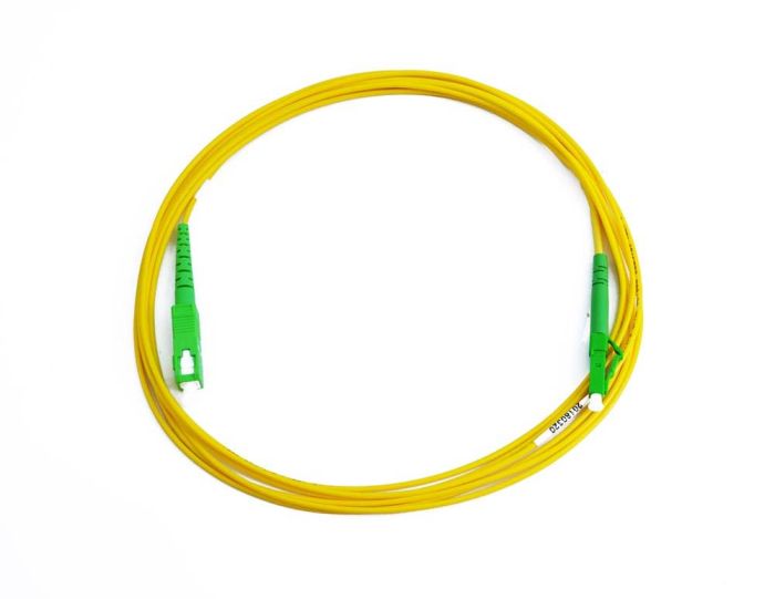 Fiber Optic Patch Cable, SC to LC APC-APC, 1 meter, 1.6mm, Simplex, SM | Plus Corning® SMF-28® Ultra Fiber