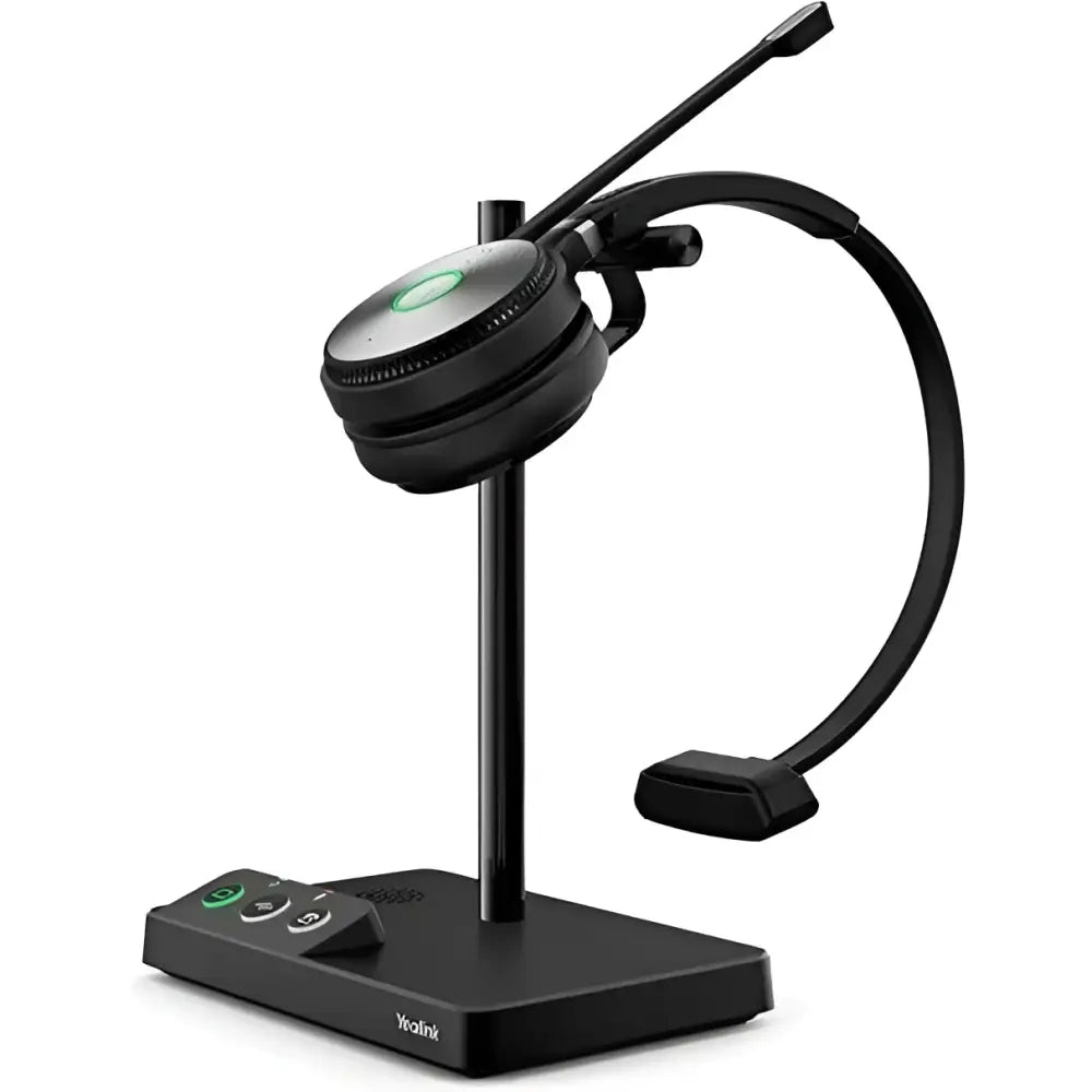Yealink WH62 Mono DECT Wireless Headset UC/Teams | 525ft Range, Noise Canceling Mic - New