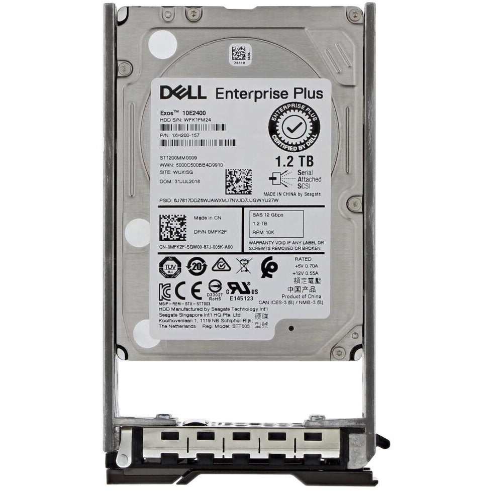 Disco duro empresarial Compellent 1.2TB 10K SAS de 2.5" para SC220 SCv2020