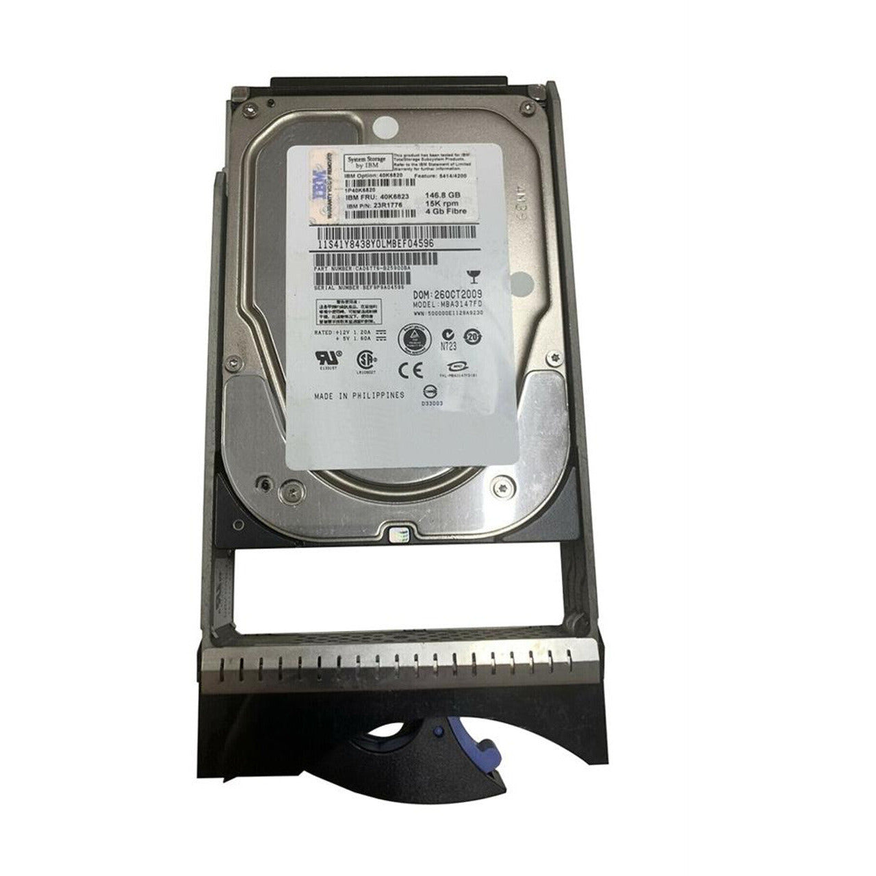40K6820 40K6823 23R1776 Disco duro de 146.8 GB, módulo enchufable, 15000 RPM