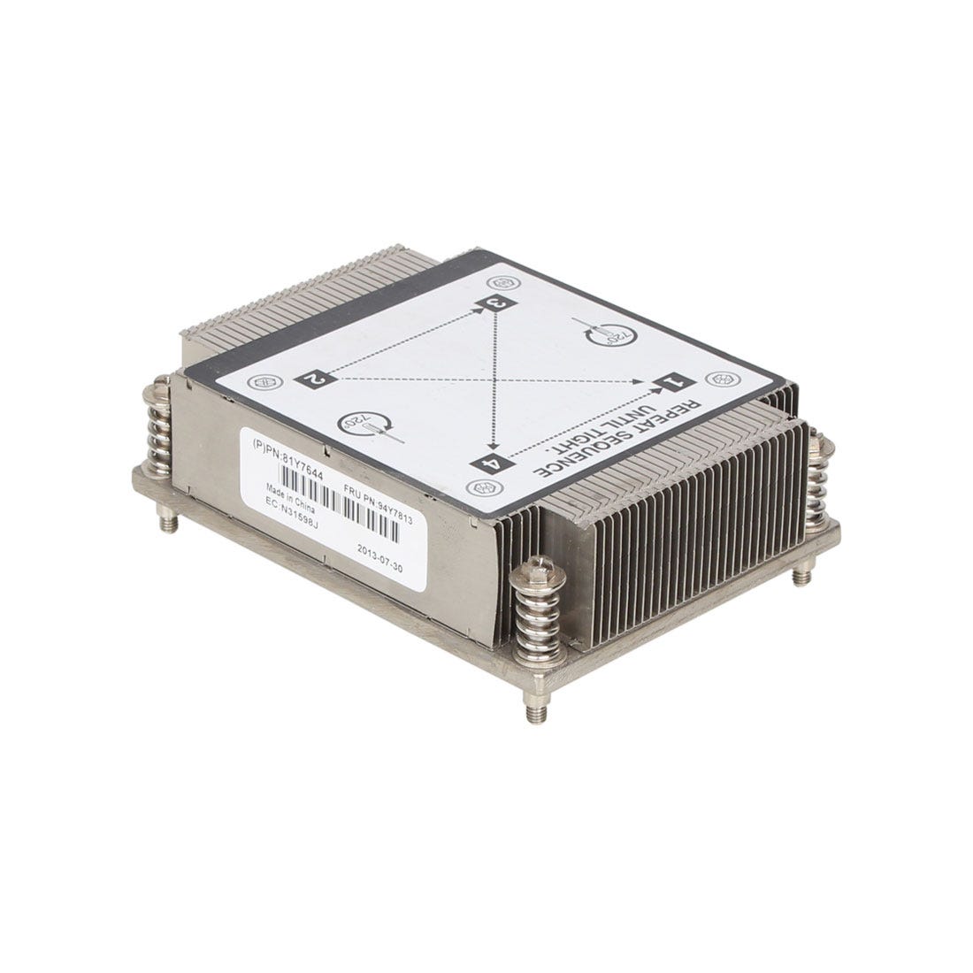 94Y7813 DISIPADOR DE CALOR para System X3530 M4 X3630 M4 disipador