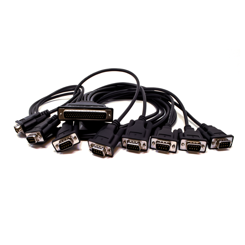 MOXA CBL-M68M9x8-100 - Cable de conexión SCSI VHDCI 68 macho a 8 puertos DB9 macho de 100 cm