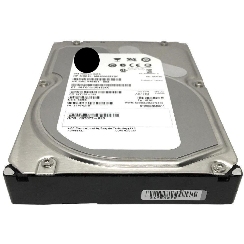 HP / Seagate 2TB 7200RPM 64MB Cache SATA III 6.0Gb/s 3.5" Desktop Hard Drive-FoxTI