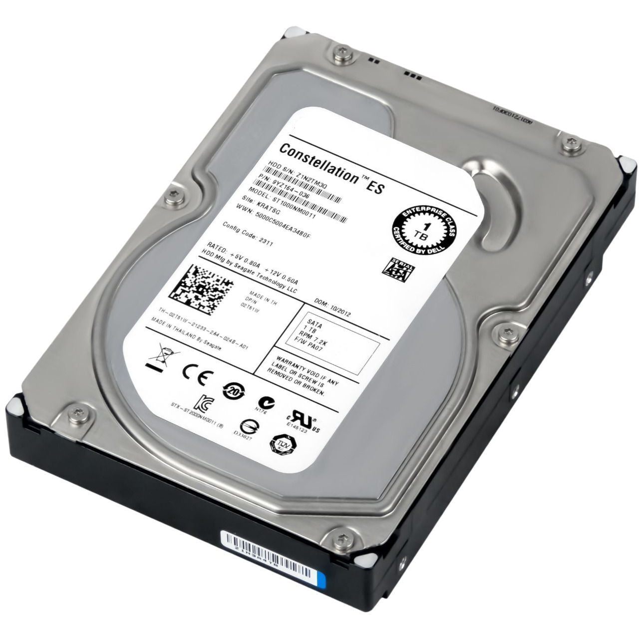 2T51W 1TB 7200RPM 3.5" SATA Hard Drive ST1000NM0011