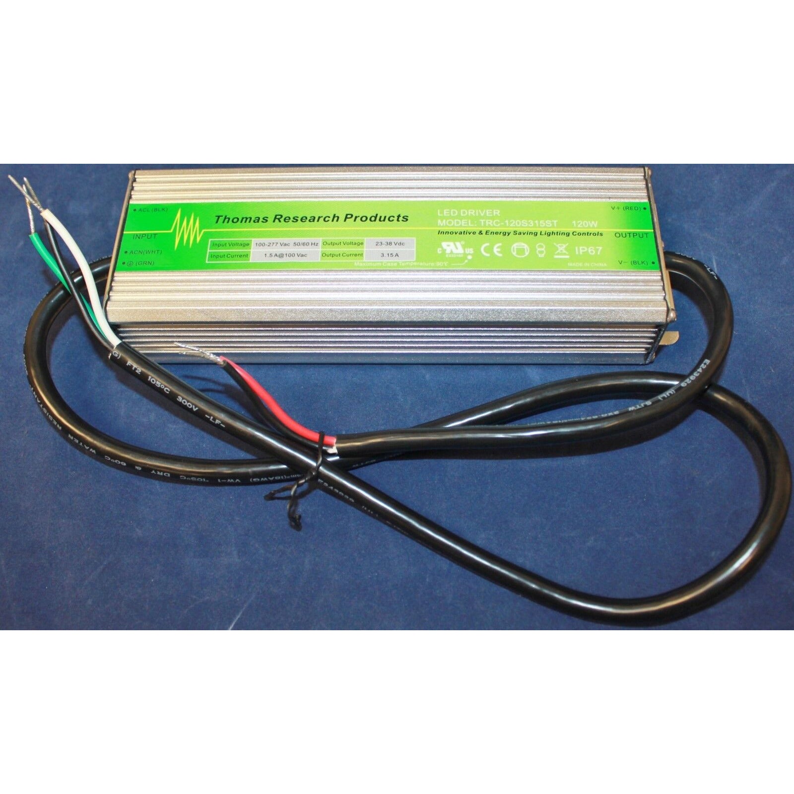 TRC-120S315ST 120W 23-38V-DC DRIVER LED IMPERMEABLE IP67 DE ALTA POTENCIA PARA LÁMPARAS