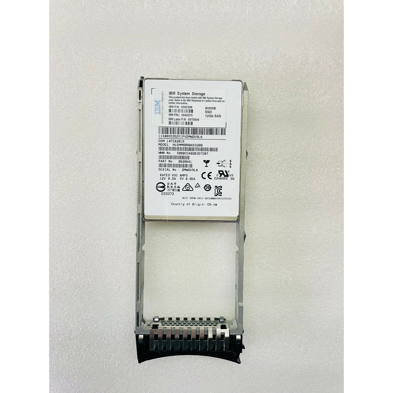 ACMF SSD de 2,5" y 800 GB 00MJ158 00AK376 00Y5909 00FG710