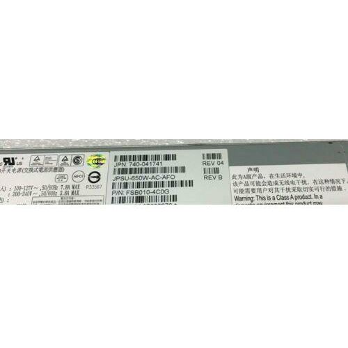 Fonte Juniper JPSU-650W-AC-AFO 650W AC Power Supply PSU QFX5100 EX4550 QFX3500 QFX3600 - MFerraz Tecnologia