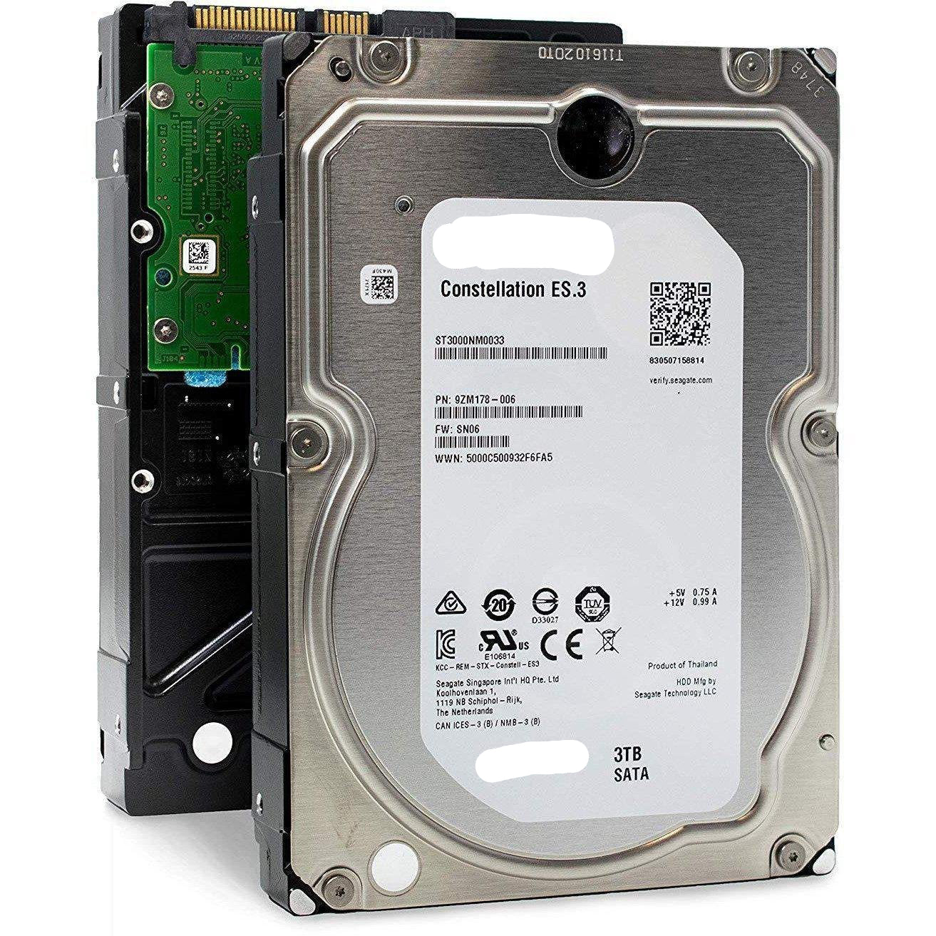 Seagate Constellation ES.3 | ST3000NM0033 | 3TB 7.2K RPM 128 MB Cache 3.5" SATA 6Gb/s | Enterprise Internal Hard Disk Drive HDD-FoxTI